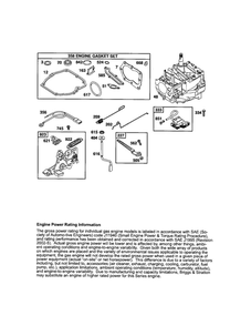 Short Block/Brake Diagram and Parts List for 124T02-0853-E1C  Briggs and Stratton Engine